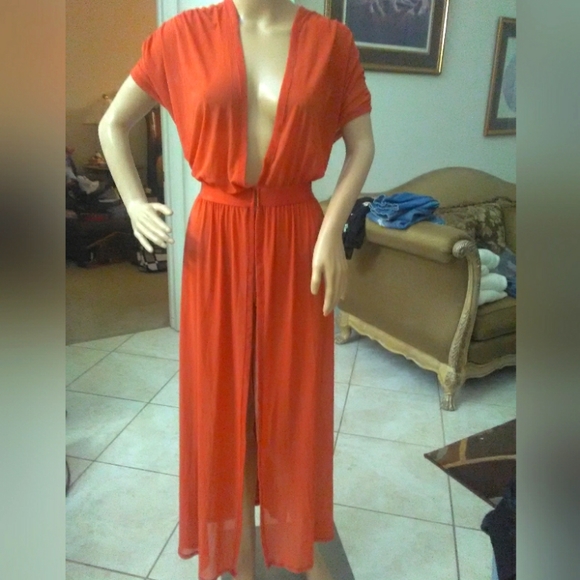 Vintage | Intimates & Sleepwear | Vintage Rust Color Gorgeous Negligie ...